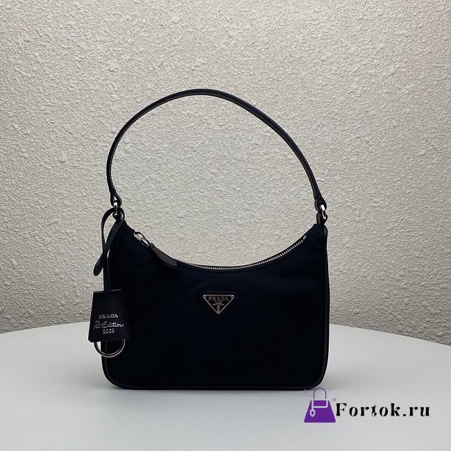 Prada Re-Edition 2005 Nylon Mini Bag Black 1NE204 23x13x5cm - 1
