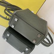 Fendi Mini Sunshine Shopper Bag Farbic Green 8BS051 18×6×14.5cm - 2