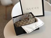 Gucci Belt GG Supreme Interlocking G in Brown 411924 3.8cm - 6