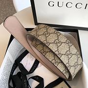 Gucci Belt GG Supreme Interlocking G in Brown 411924 3.8cm - 3