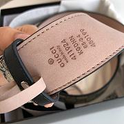 Gucci Belt GG Supreme Interlocking G in Blue 411924 3.8cm - 2