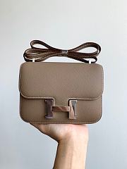 Hermes Constance 19 Silver-tone Metal Asphalt Grey 19cm - 1