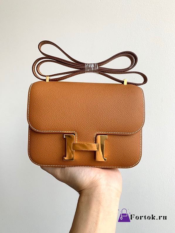 Hermes Constance 19 Gold-tone Metal Brown 19cm - 1