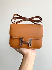 Hermes Constance 19 Silver-tone Metal Brown 19cm - 1