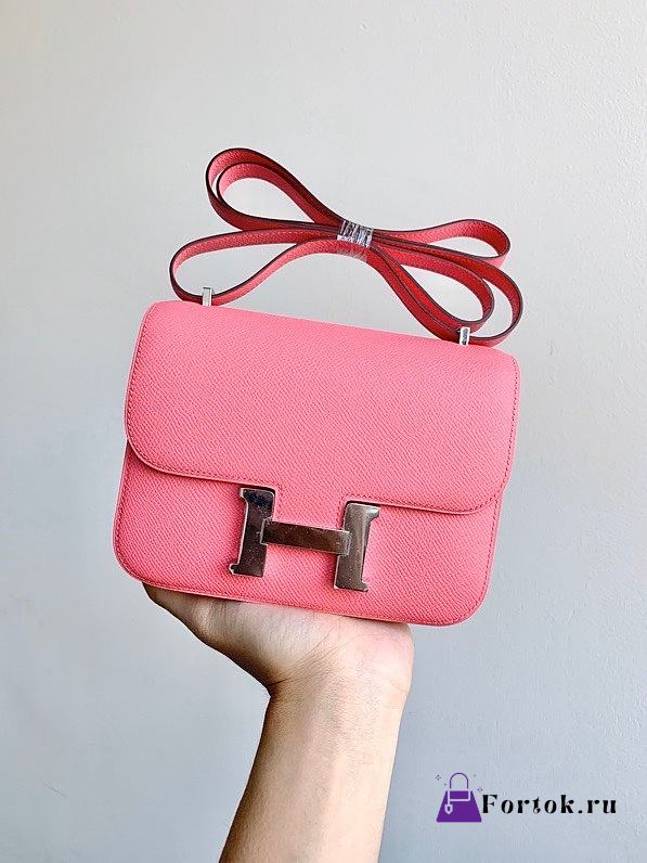 Hermes Constance 19 Silver-tone Metal Pink 19cm - 1