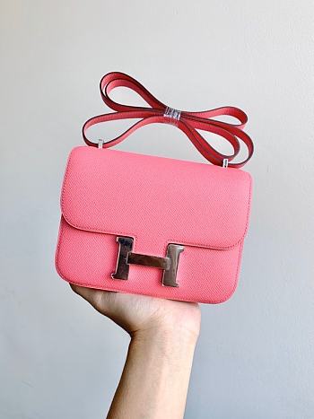 Hermes Constance 19 Silver-tone Metal Pink 19cm