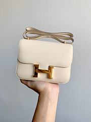Hermes Constance 19 Gold-tone Metal White 19cm - 1