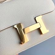 Hermes Constance 19 Gold-tone Metal White 19cm - 2