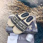Dior Raffia Slippers 01 - 5