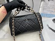 Chanel Chain Flap Bag Black AS1354 16x24x6cm - 4
