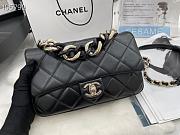 Chanel Chain Flap Bag Black AS1354 16x24x6cm - 3