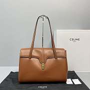 Celine Large Soft 16 In Smooth Leather Tan 194043 38x26x18cm - 1