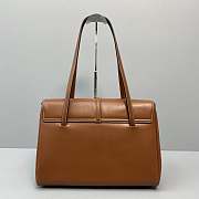 Celine Large Soft 16 In Smooth Leather Tan 194043 38x26x18cm - 4