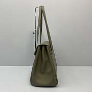 Celine Large Soft 16 In Smooth Leather Green 194043 38x26x18cm - 5