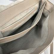 Celine Large Soft 16 In Grained Leather Gray 194043 38x26x18cm - 4