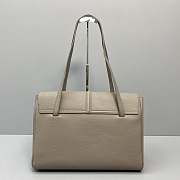 Celine Large Soft 16 In Grained Leather Gray 194043 38x26x18cm - 3