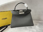 Fendi Medium Peekaboo Iseeu Full Grained Leather Gray 33x25.5x13cm - 1