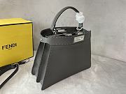 Fendi Medium Peekaboo Iseeu Full Grained Leather Gray 33x25.5x13cm - 6