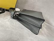 Fendi Medium Peekaboo Iseeu Full Grained Leather Gray 33x25.5x13cm - 4