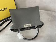 Fendi Medium Peekaboo Iseeu Full Grained Leather Gray 33x25.5x13cm - 2
