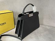 Fendi Medium Peekaboo Iseeu Full Grained Leather Black 33x25.5x13cm - 2