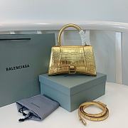 Balenciaga Small Hourglass Handbag Golden 23x10x14cm - 1