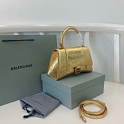 Balenciaga Small Hourglass Handbag Golden 23x10x14cm - 6