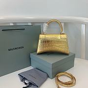 Balenciaga Small Hourglass Handbag Golden 23x10x14cm - 5