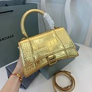 Balenciaga Small Hourglass Handbag Golden 23x10x14cm - 4