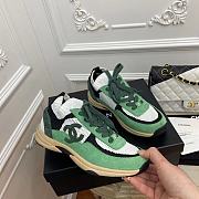 Chanel Trainers Green G38750  - 5