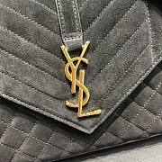 Ysl Medium Envelope In Suede Black 487206 24×17.5×6cm - 5