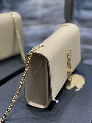 Ysl Medium Kate In Grained Leather Gold-tone Beige 354119 24x14.5x5cm - 6