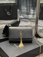 Ysl Medium Kate In Smooth Leather Gold-tone Black 354119 24x14.5x5cm - 1