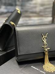 Ysl Medium Kate In Smooth Leather Gold-tone Black 354119 24x14.5x5cm - 4
