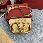 Valentino Small Supervee Raffia 18x7.5x12.5cm - 1