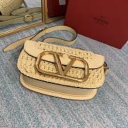 Valentino Medium Supervee Raffia 26.5x9x15cm - 2