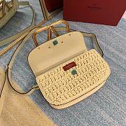 Valentino Medium Supervee Raffia 26.5x9x15cm - 4