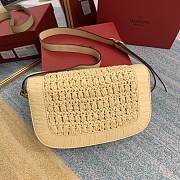 Valentino Medium Supervee Raffia 26.5x9x15cm - 6