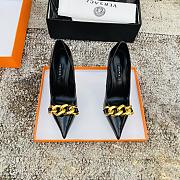 Versace Medusa Chain Pumps Black - 5