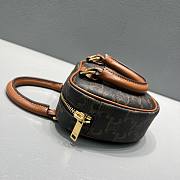 Celine Medium Heart In Triomphe Canvas Tan 198222 14.5x12x5cm - 6