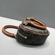 Celine Medium Heart In Triomphe Canvas Tan 198222 14.5x12x5cm - 5