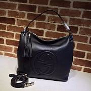Gucci Soho Tote Chain Tassel Black 408825 35cm - 1