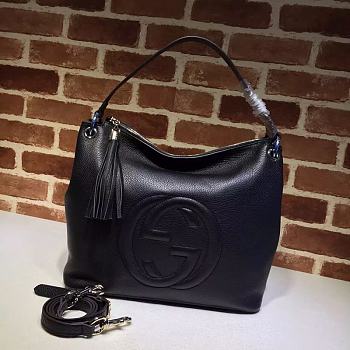 Gucci Soho Tote Chain Tassel Black 408825 35cm