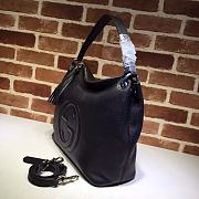 Gucci Soho Tote Chain Tassel Black 408825 35cm - 4