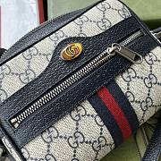 Gucci Mini Ophidia GG Bag Beige/Blue 517350 17.5x12x5.5cm - 3