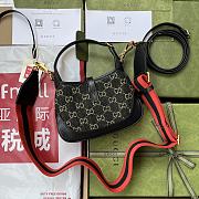 Gucci Mini Jackie 1961 Shoulder Bag Black Denim 685127 19x13x3cm - 6