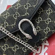 Gucci Mini Dionysus GG Chain Bag Black Denim 401231 20x4x14cm - 2