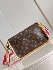 Louis Vuitton Diane Monogram Canvas Pink M46049 25×9×15cm - 4