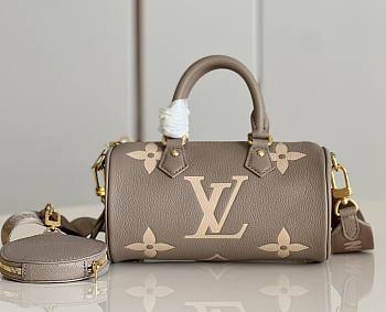 Louis Vuitton Papillon BB Monogram Leather Beige M46031 20x10x10cm