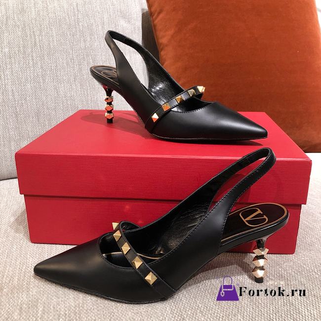 Valentino Garavani Rockstud Pumps Black WW2S0 70mm - 1